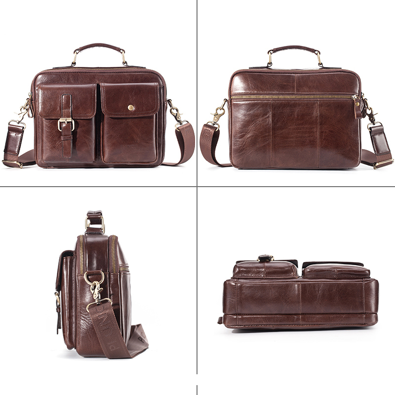 Tas Kurir Kulit Sapi Baru Tas  - Leather Briefcase ulasan dan harga