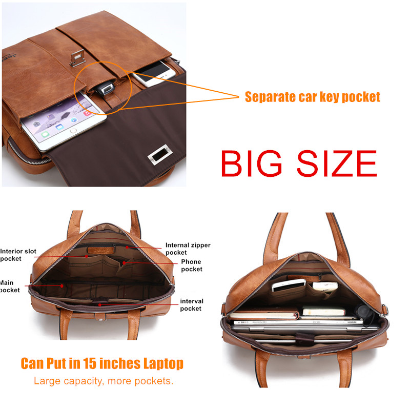 Tas Kulit Pria Jeep Buluo, Tas - Leather Briefcase ulasan dan harga