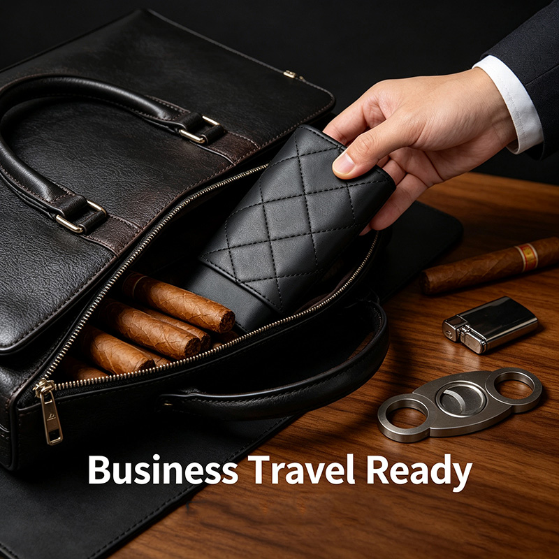 Kotak Cerutu Ukuran Besar Prem - Premium Cigar Case ulasan dan harga