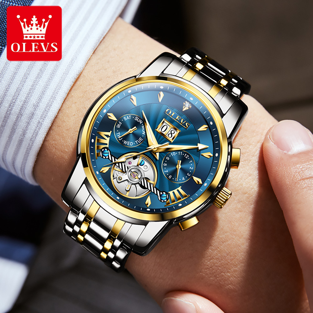 OLEVS Jam Tangan Pria Mewah Fa - Luxury Watch Men ulasan dan harga