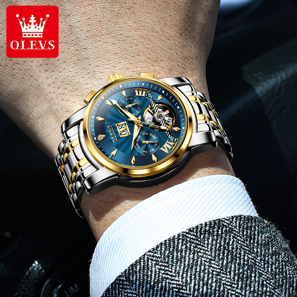OLEVS Jam Tangan Pria Mewah Fa - Luxury Watch Men ulasan dan harga