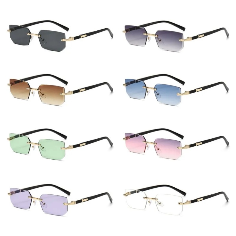 Kacamata Hitam Tanpa Bingkai M - Designer Sunglasses ulasan dan harga