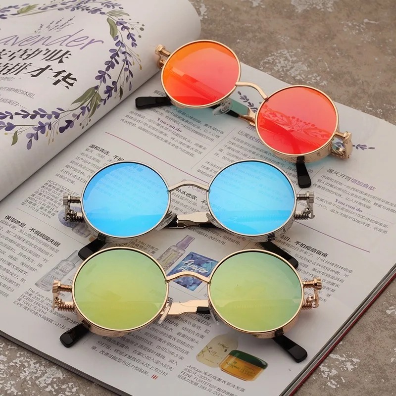 Kacamata Hitam Steampunk Metal - Designer Sunglasses ulasan dan harga
