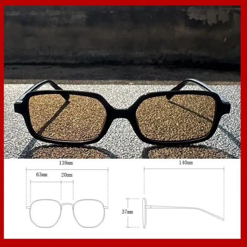 Kacamata Hitam Persegi Panjang - Designer Sunglasses ulasan dan harga