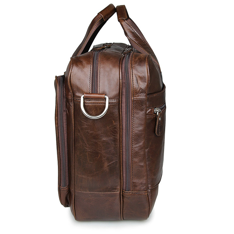 LACHIOUR Kulit Asli Pria Tas V - Leather Briefcase ulasan dan harga