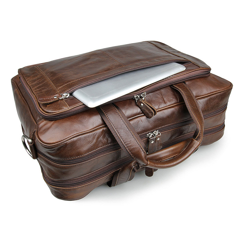 LACHIOUR Kulit Asli Pria Tas V - Leather Briefcase ulasan dan harga