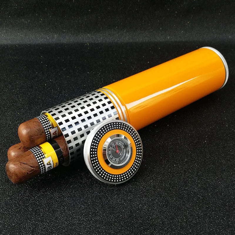 Kotak Tabung Pelembap Humidor  - Premium Cigar Case ulasan dan harga