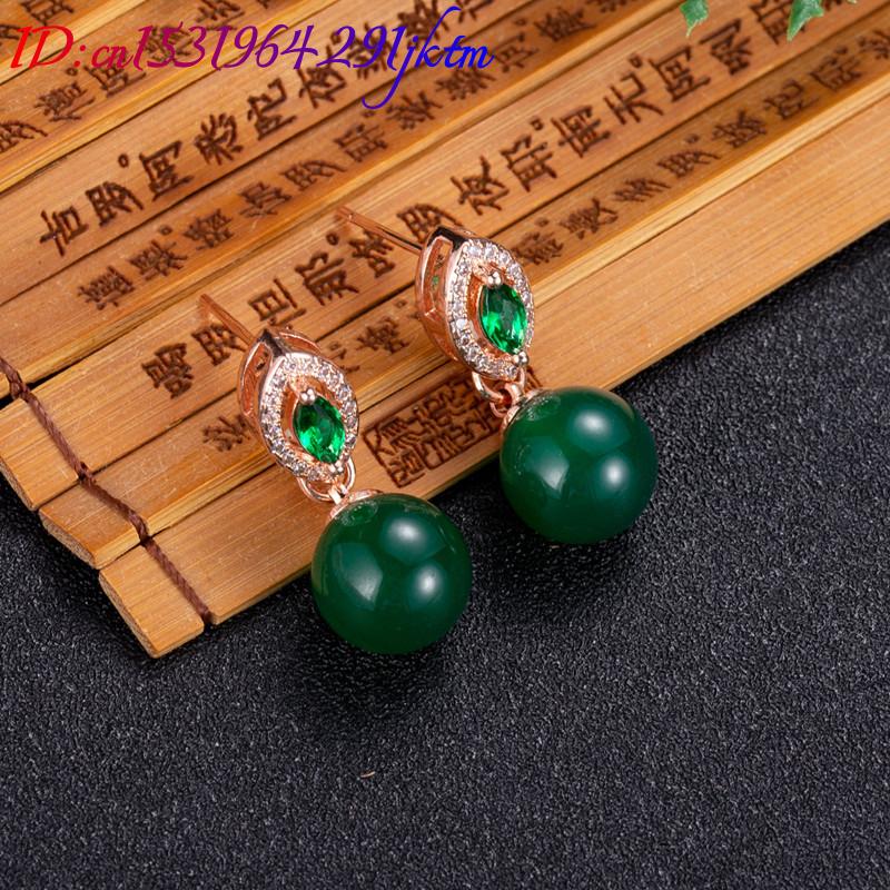 Anting-anting manik-manik giok - Gold Plated Jewelry ulasan dan harga
