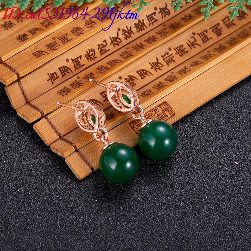 Anting-anting manik-manik giok - Gold Plated Jewelry ulasan dan harga