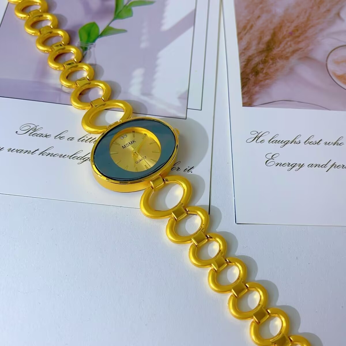 Jam Tangan Berlapis Emas 24K A - Gold Plated Jewelry ulasan dan harga