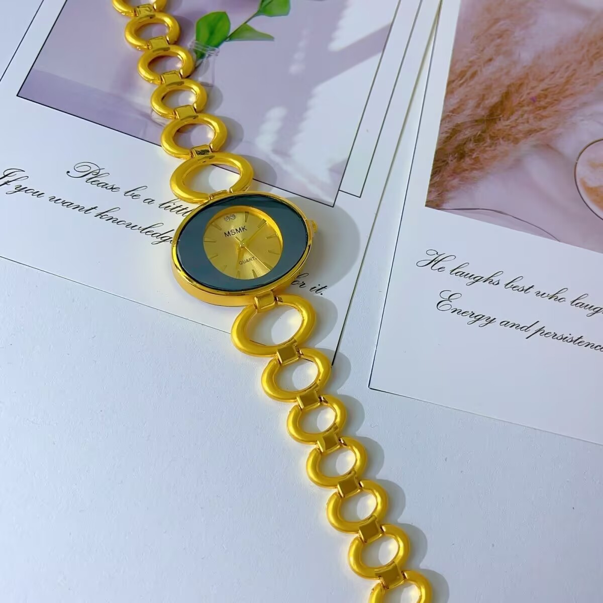 Jam Tangan Berlapis Emas 24K A - Gold Plated Jewelry ulasan dan harga